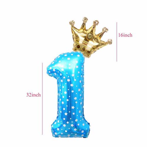 2pcs 32inch Rainbow number Foil Balloons air Balloon birthda