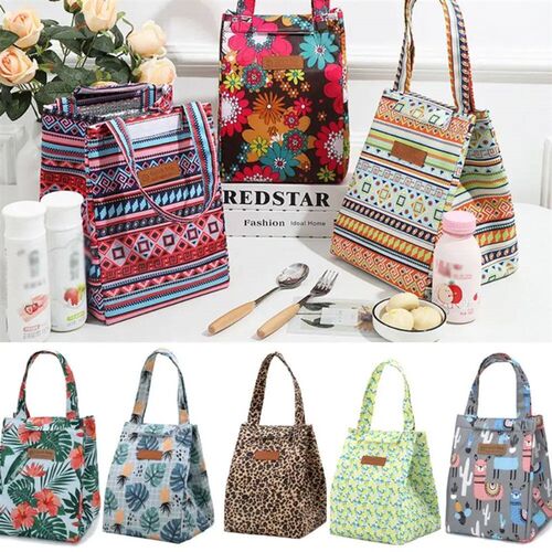 Oxford Cloth Inulated Lunch Bag Camping Food Drink Cooler Ba
