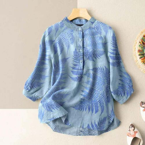 Womens Evening Dress Printed Womens Sleeve Shirt Top