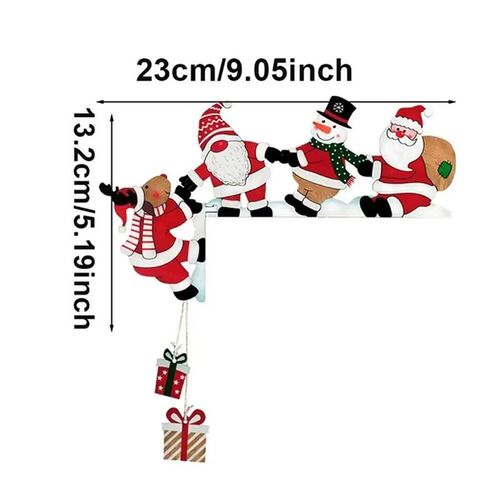 New Santa Door Corner Decor Christmas Cartoon Door Frame Dec