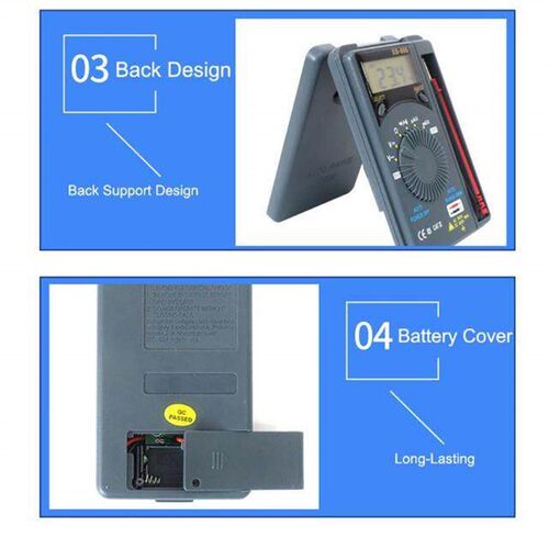 Portable Mini Multimeter LCD Range Auto Pocket Digital Ammet