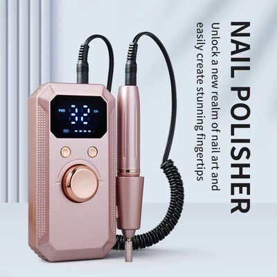 32000RPM Professional Rechargeable Electric Nail Drill Machi