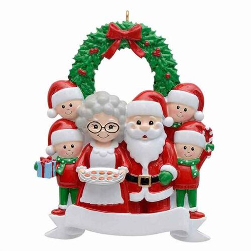 Cute Christmas Resin Family Ornament Personalized Reindeer