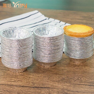 100PCS Cake Cookie Mold Baking Tools Egg Tart Mould 蛋挞杯托