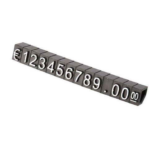 30Sets Plastic Cubes Price Display Tags Adjustable Number