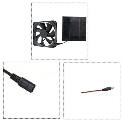 20W Solar Exhaust Fan Air Extractor 6 Inch Mini Ventilator S