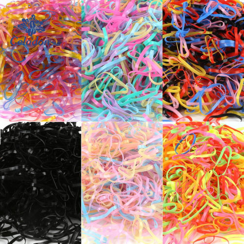 2023 New Random Mixed Child Baby Hair Holders Rubber Bands E