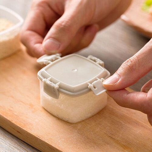 Four Packed Seasoning Boxes, Household Transparent Sauce Ext