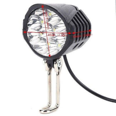 48V Electric Bicycle Light High Brightness Horn Electric