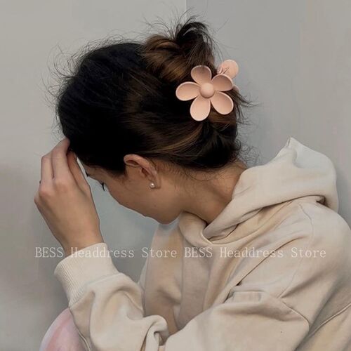 Korea Flower Shape Hair Claw Clip for Women Girls Barrette C