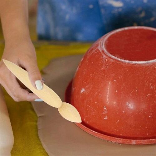 2 Pcs Pottery Spout Clay Teapot Tool Hole Puncher Wooden