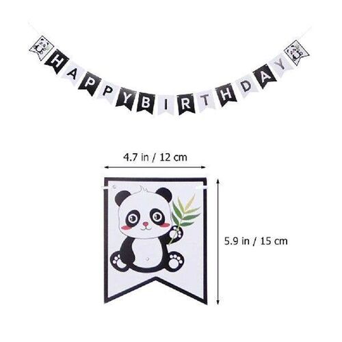 11pcs Panda Balloon Combo Birthday Banner Garland Decor