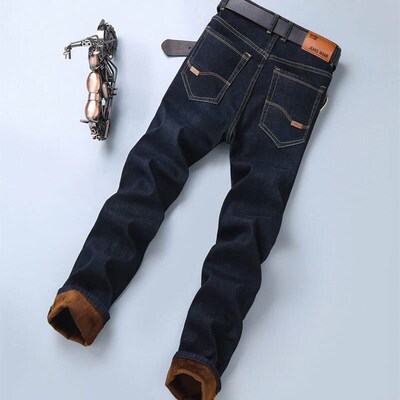 men jean trousers jeans paxnts for men men pants winter warm