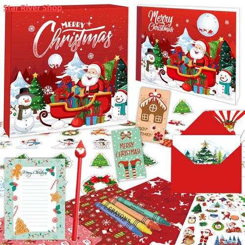 Christmas DIY JOURNAL SET Stationery Set New Year Gift Noteb