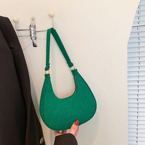 Solid Color Temperament Womens Bag 2025 rendy Korean Stone