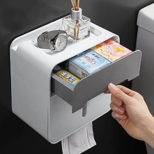 M?ni Multi-functional Wall-Mounted Tissue Box and Drawer fo