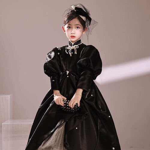 Girls Host Dress Catwalk Princess Dress High-end Flower Gir