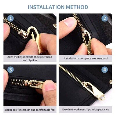 20pcs Detachable Zipper Puller Universal Replacement Metal