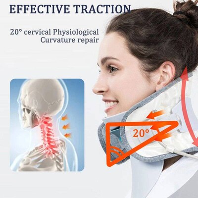 Inflatable Neck Traction Device Neck Hot Compress Cervical V