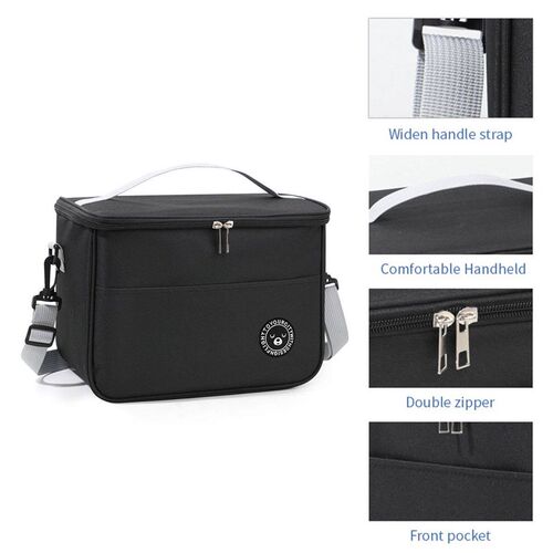 Capacity hand-held with houlder trap inulated bag, lunch box