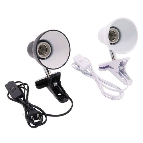 Black White E27 Desk Lamp for Dorm Room Clip DIY Table Lamp