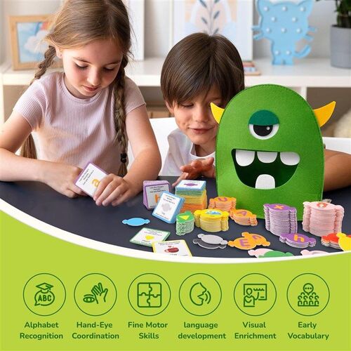 The Alphabet Monster Toy Letter Recognition Matching Game