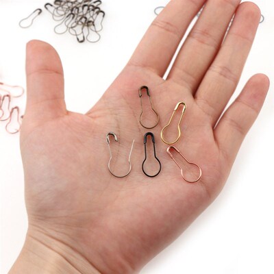 100Pcs Metal Pins Calabash Gourd Pear Shape Safety Metal Cli