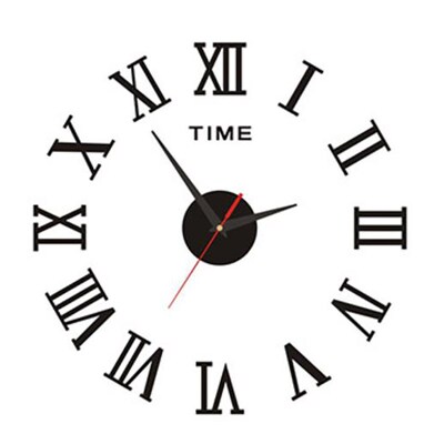 2022 New 3D Roman Numeral Acrylic Mirror Wall Clock Sticker