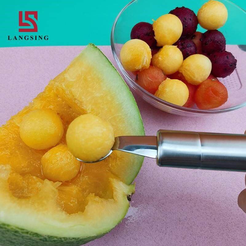 Carving Knife Fruit Watermelon Ice Cream Ball Scoop Spoon - 实物图