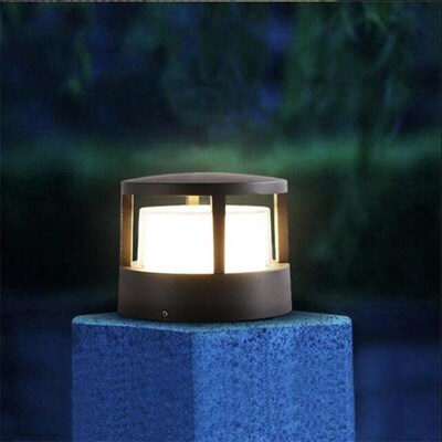 1pcs  10W 12W Outdoor Garden Column Light Waterproof Landsca