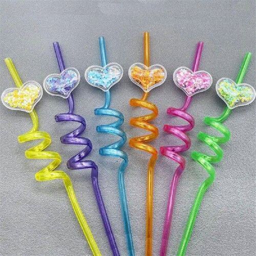 Cartoon Ornament Straws Milk Beer Drinking Straws Whimsical