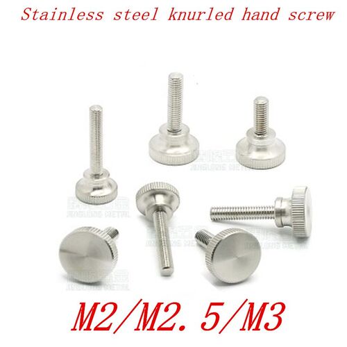 5pcs M2 M2.5 M3 M4 Stainless steel step knurled thumb screw