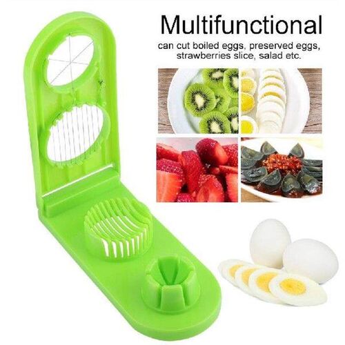 Green Egg Dual Function Vegetables Cutter Kitchen Gadgets