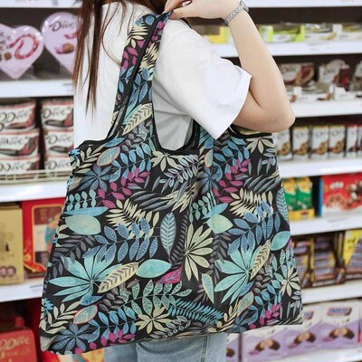 Portable Supermarket Shopping Bag - Large and Thick, Foldabl