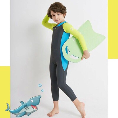 Children Diving Surfing Suit Long-Sleeved One-piece Snorkeli