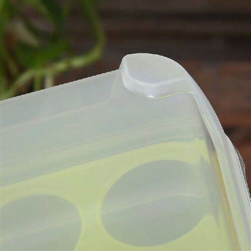 Grid Egg Holder Kitchen Storage Clear Food Egg Organizer