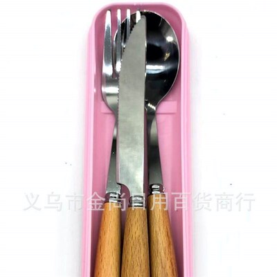 Beechwood Handle Cutlery Set with 410 Stainless Steel New Po