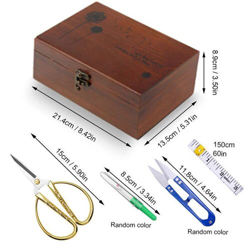 IMZAY Sewing Tools Accessories Set With Colorful Sewing Thre