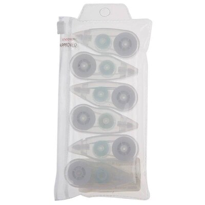 Mohamm 6pcs/lot 8m Length White Out Correction Tape Statione