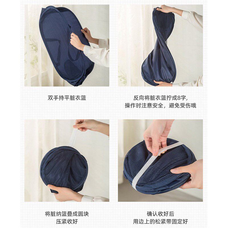 Dirty clothes basket, bathroom classification, laundry baske - 实物图