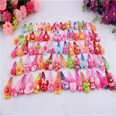 Fashon Baette Baby Ha Clp 20ps Cute Flowe Sold Catoon Handma