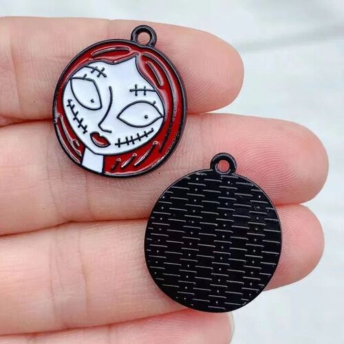 10pcs Enamel Cartoon Haunted  Halloween Ghost Charms DIY Jew
