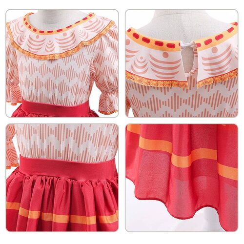Encanto Dolores Girls Party Dress Up Madrigal Costume Kids