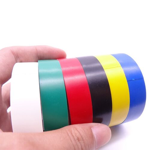 6Pcs/Lot 600V 3M Vinyl Electrical Tape 1500# Leaded PVC Rubb
