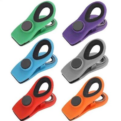 Fridge Magnet Clips Reusable Bag Closure Clips 6X Non-Slip