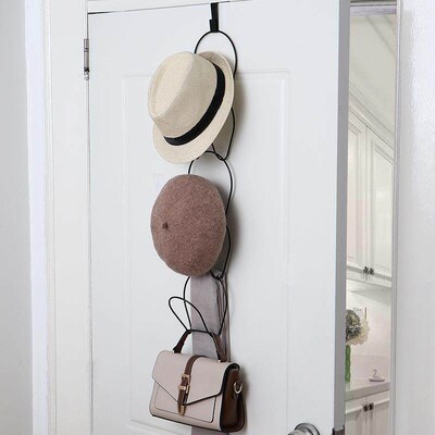 Behind the Iron Art Door: No-Drill Hooks for Multi-Function