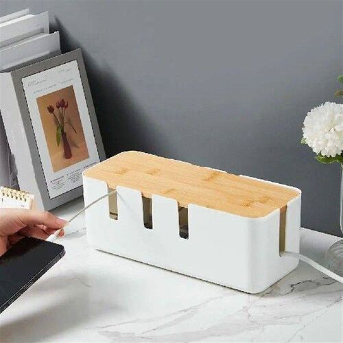 Multifunction Desktop Storage Box Seven-hole Plastic Cable