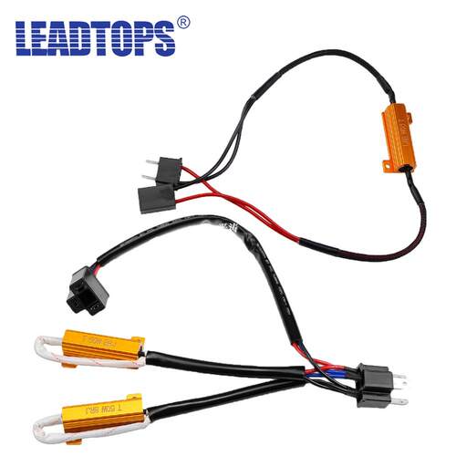 2pcs H4 H7 LED Decoder Load Resistor For H8 H9 H11