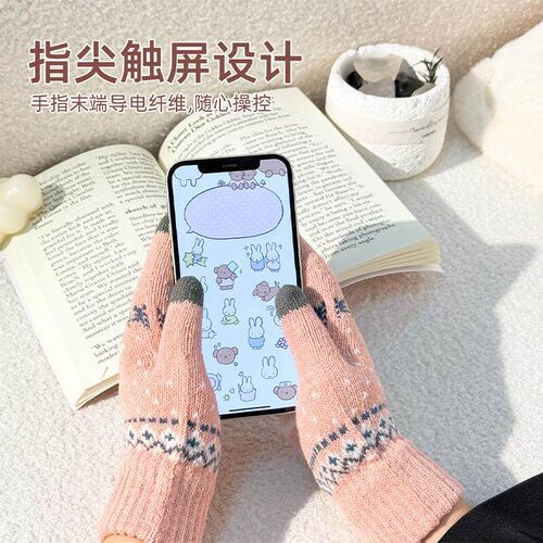Thermal gloves for men and women, designed for winter cyclin