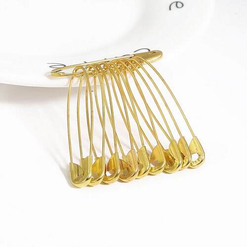 50Pcs Silver Safety Pins DIY Sewing Tools Accessory Stainles